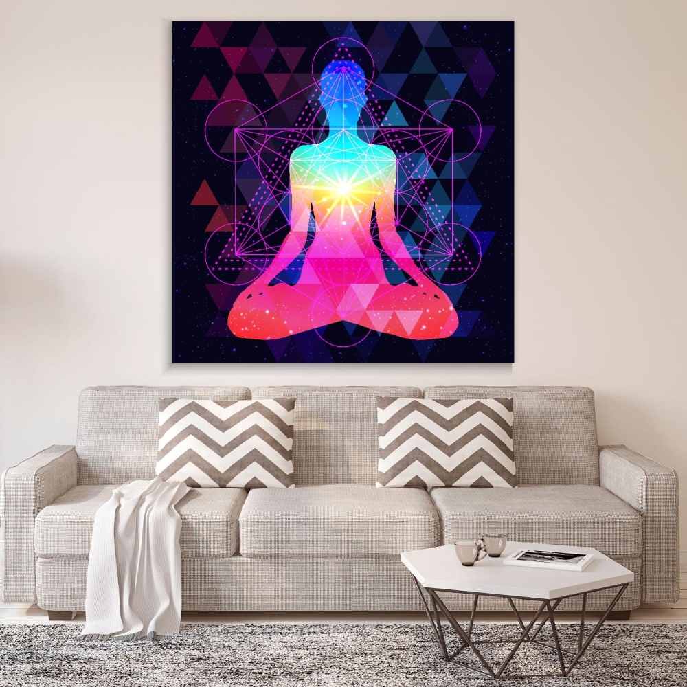 

Картина на холсте Psy Art Human Silhouette Meditating 110х150 см.