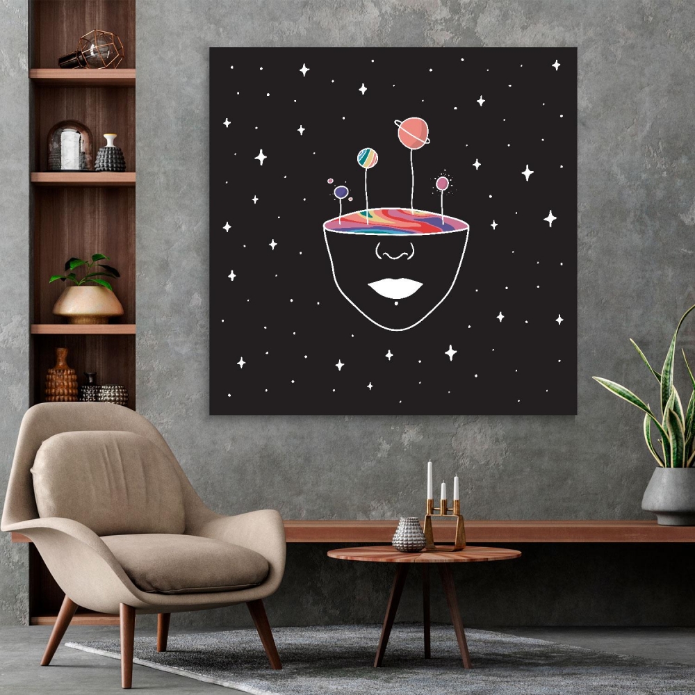 

Картина на холсте Psy Art Rainbow Planets In The Space 45х60 см.