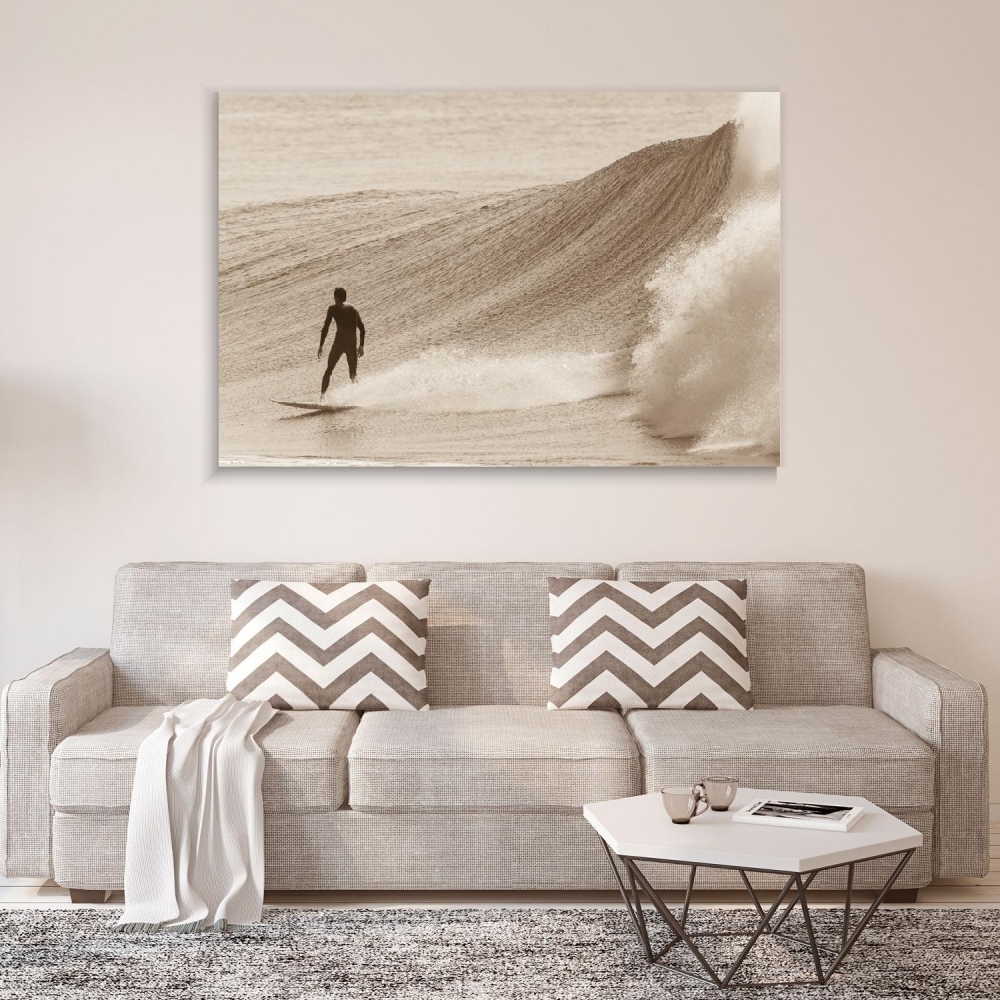 

Картина на холсте Винтаж Surfer On The Ocean Wave In Vintage Style 50х65 см.