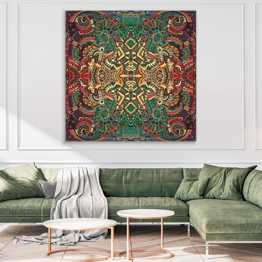 

Картина на холсте Psy Art Gorgeous Seamless Abstract Hand-Drawn Artistic Pattern 30х40 см.