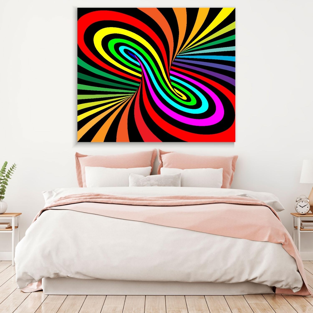

Картина на холсте Psy Art Colorful Rainbow 90х90 см.