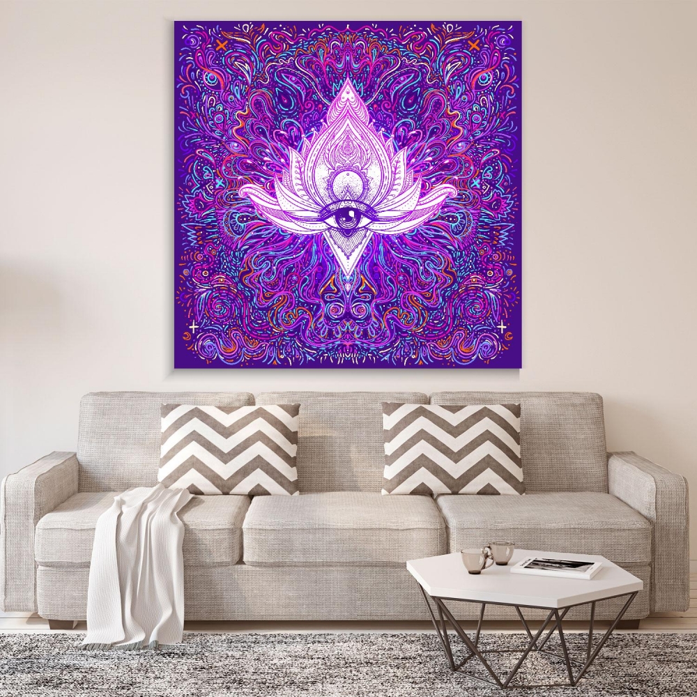 

Картина на холсте Psy Art All Seeing Eye In Lotus 30х40 см.