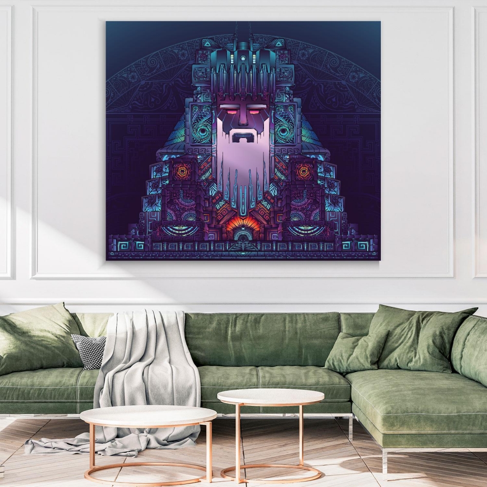 

Картина на холсте Psy Art Mystery Colossus 80х80 см.