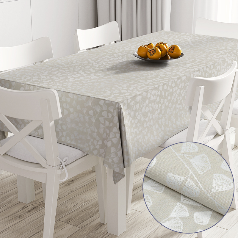 

Скатерть с акриловой пропиткой жаккард Bonard Beige TT170050 140x220