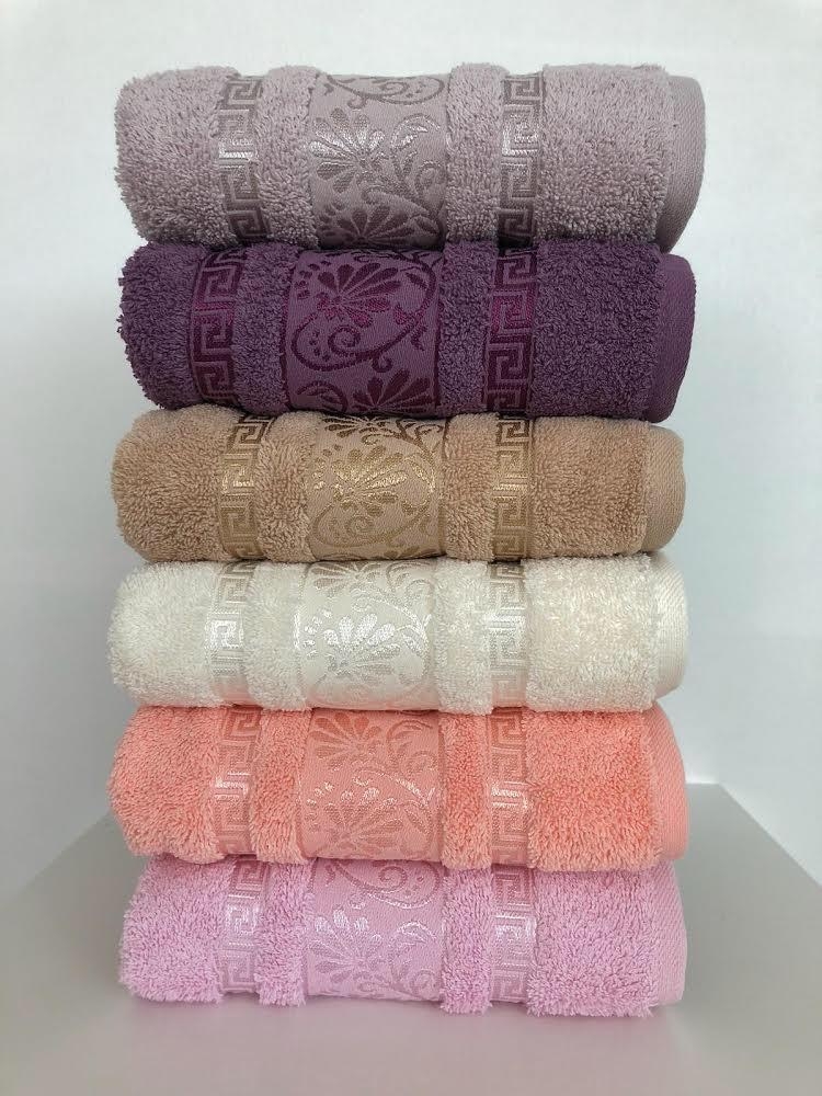 

Набор полотенец для тела Cestepe Vip Cotton 90*150 см махровые банные 6шт арт.Diana