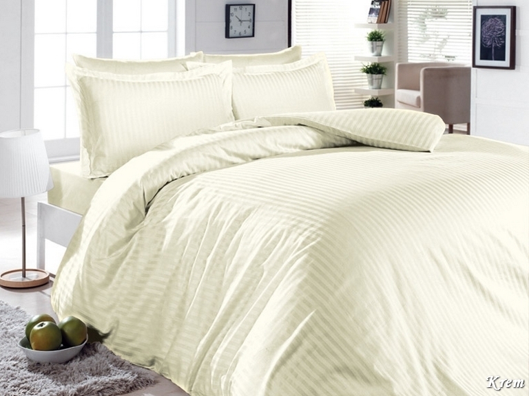 

Комплект постельного белья First Choice Satin Cotton семейный сатин арт.Krem Jacquard