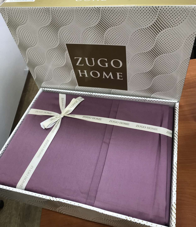 

Комплект постельного белья Zugo Home сатин Plum полуторный сатин сливовый арт.8680656637816