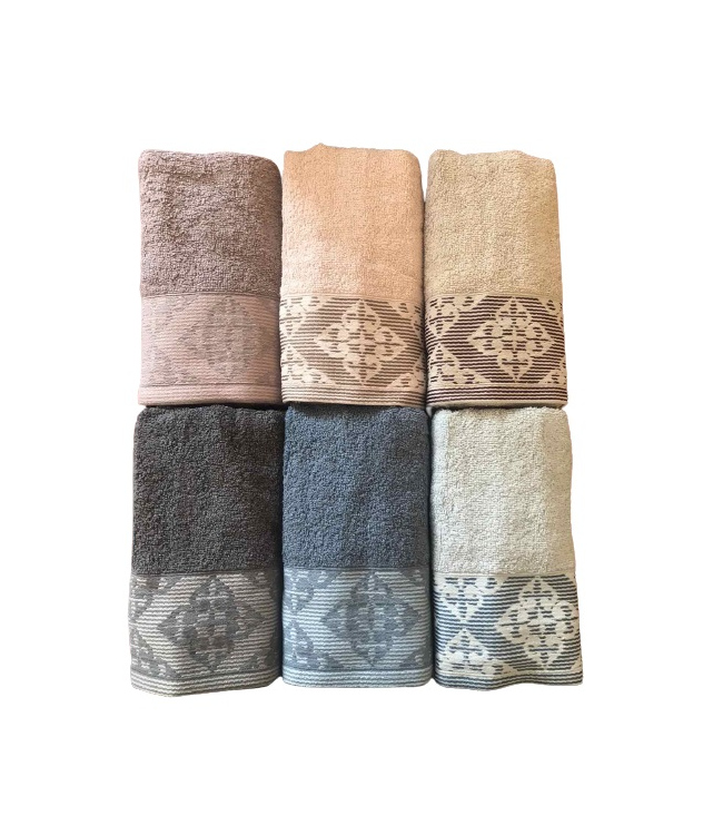 

Набор полотенец для лица Purry Cotton Defne 50*90см махровые банные 6шт арт.8681049352088