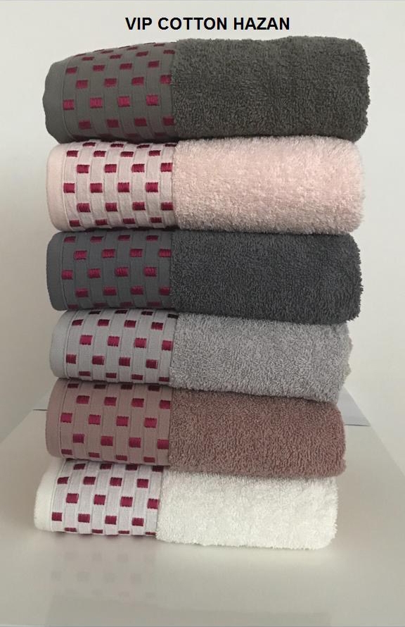 

Набор полотенец для тела Cestepe Vip Cotton 70*140 см махровые банные 6шт арт.Hazan
