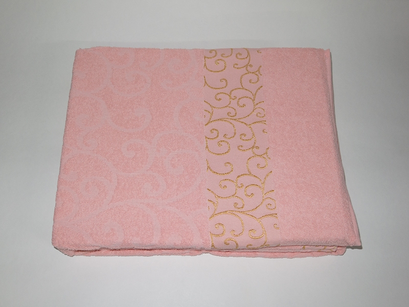 

Простынь Gulcan Cotton полуторная 160*220 см махровая розовая арт.pike-gulcan-cotton-venzel-rose