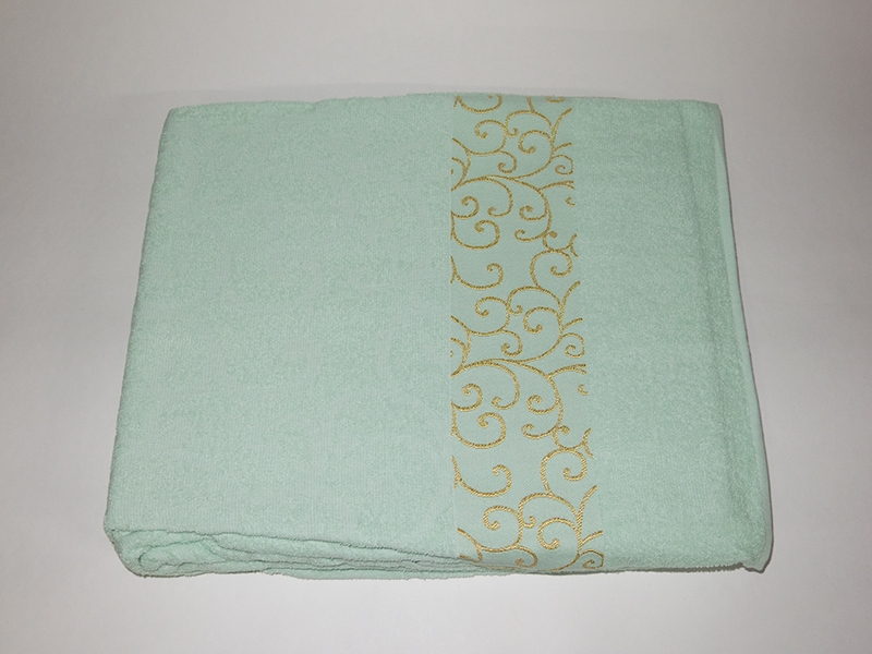 

Простынь Gulcan Cotton полуторная 160*220 см махровая ментоловая арт.pike-gulcan-cotton-venzel-mint