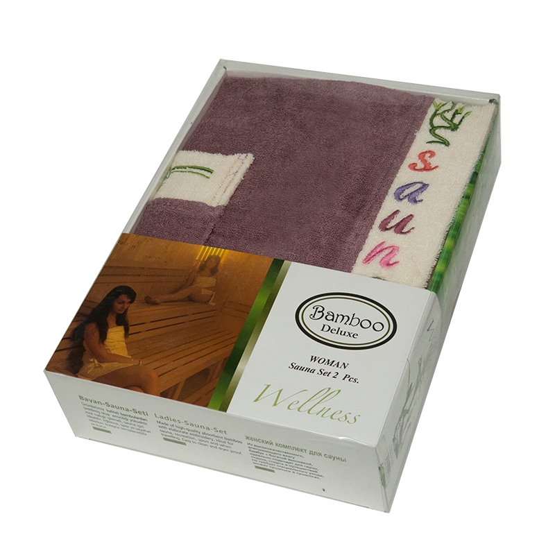 

Набор полотенец для сауны Gursan Bamboo Woman бамбуковый женский 2 предмета сливовый арт.Woman-bamboo(2)-plum