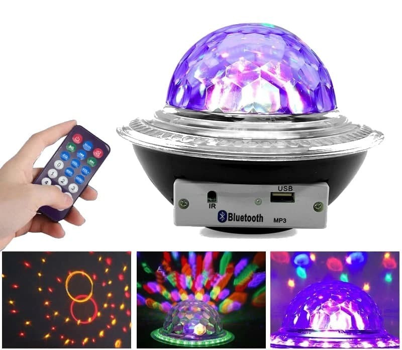

Диско шар со светомузыкой Magic Ball Music MP3 плеер с bluetooth и пультом ДУ Black
