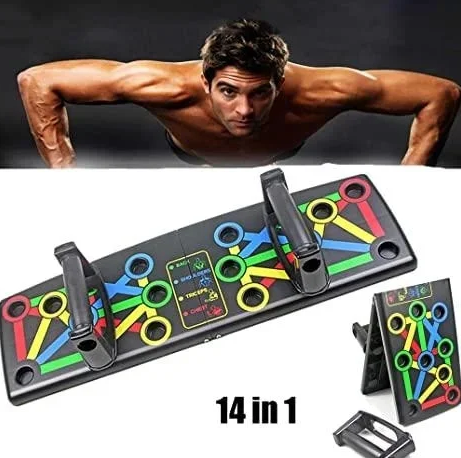 

Доска с упорами для отжимания спина, плечи, бицепс, трицепс Push Up Rack Board Черный (К-019)