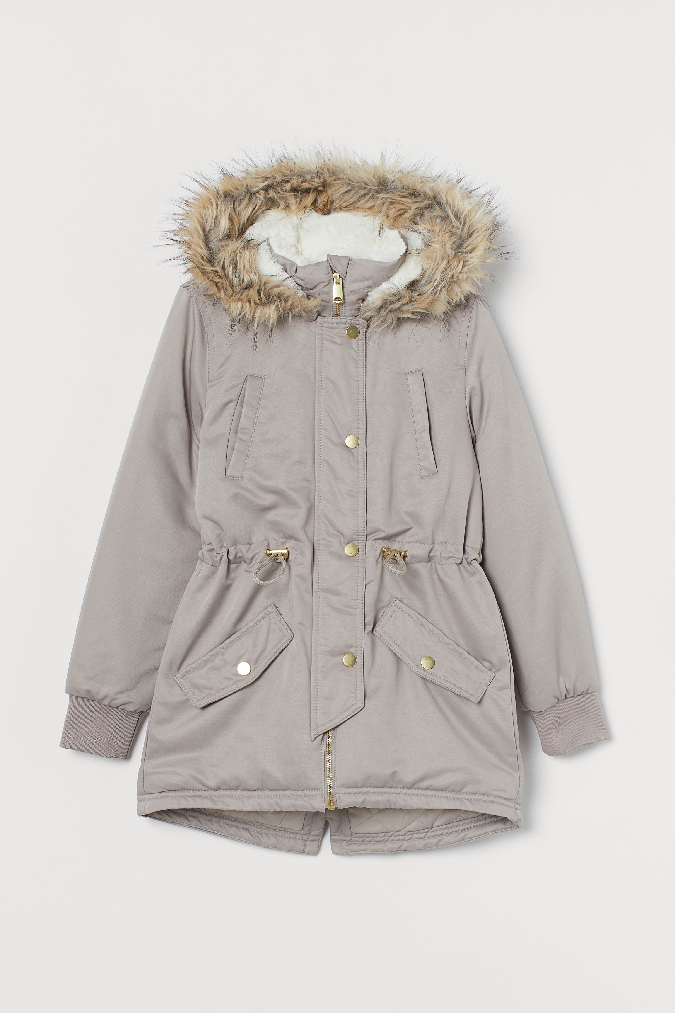 

Куртка парка H&M 134 Серый 0872126_сер.зол.пуг.зам