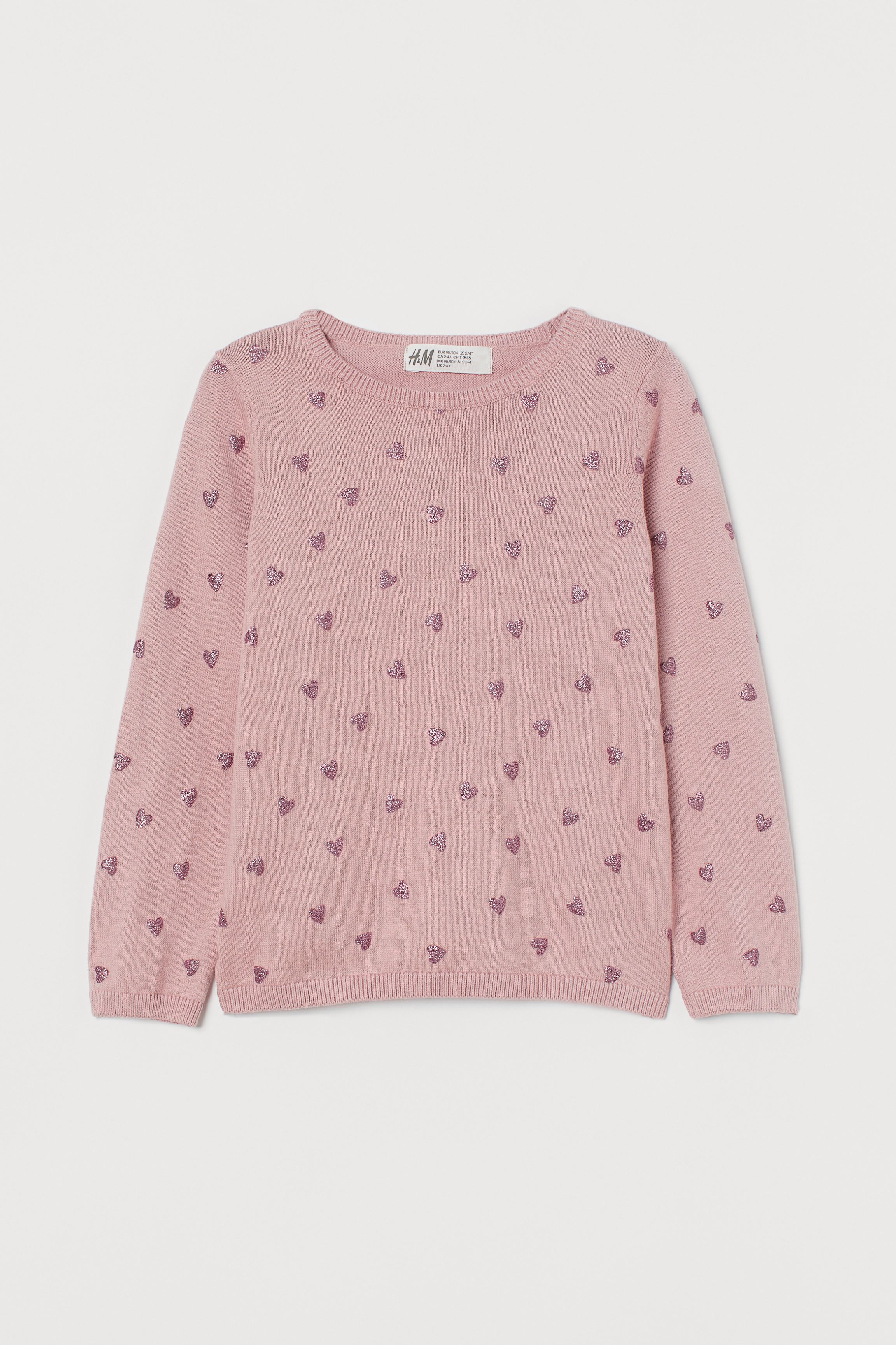 

Джемпер H&M 122/128 Розовый 0850137_ роз.сер