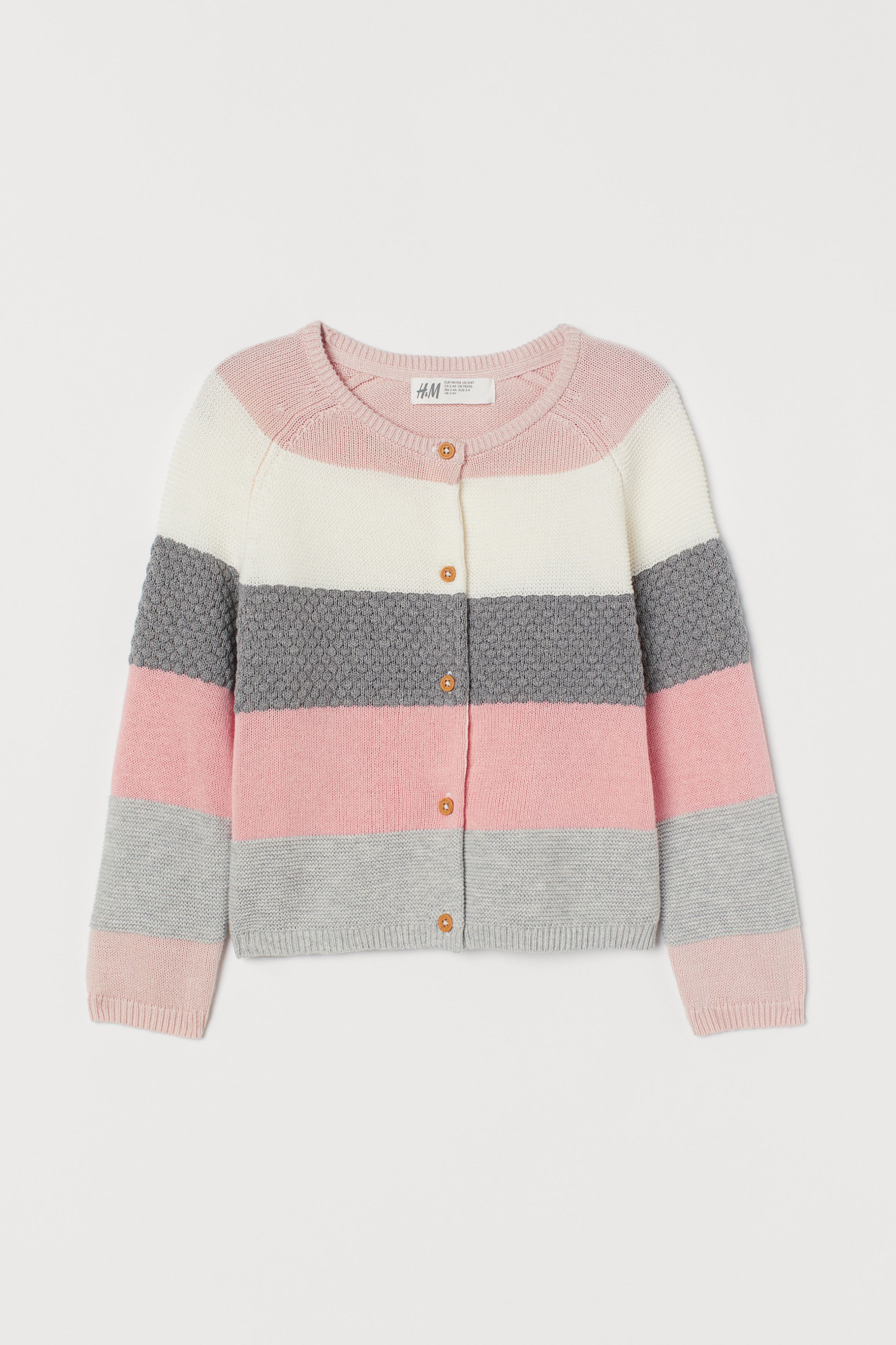 

Кофта H&M 110/116 Розовый 0906874_сер.бел.пол