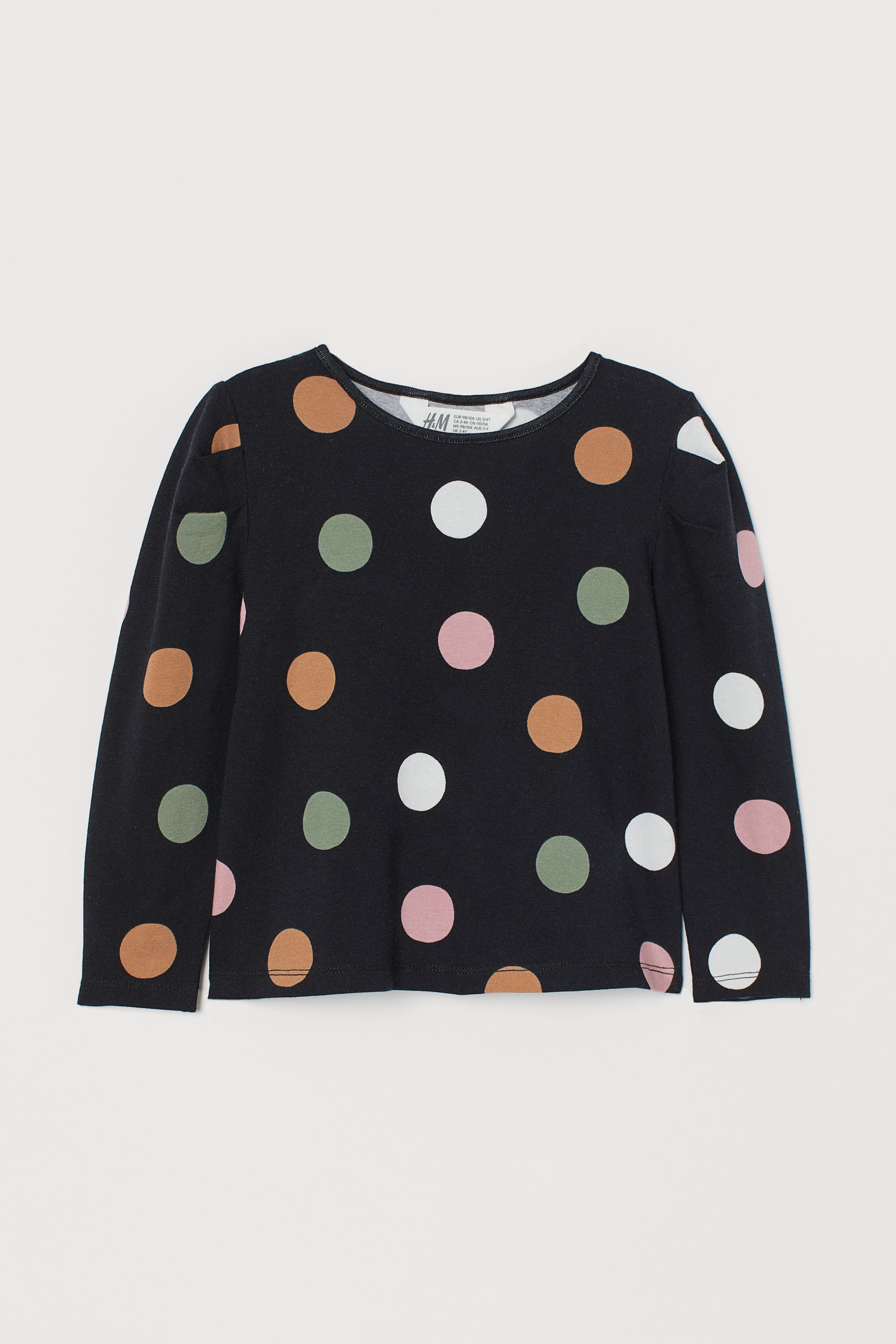 

Лонгслив H&M 122/128 Черный 0912332_круги