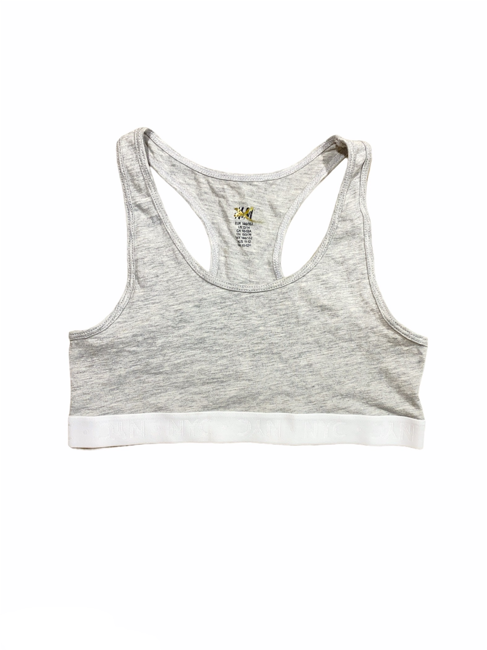 

Топ H&M 158/164 Серый 0655833_сер.бел.низ