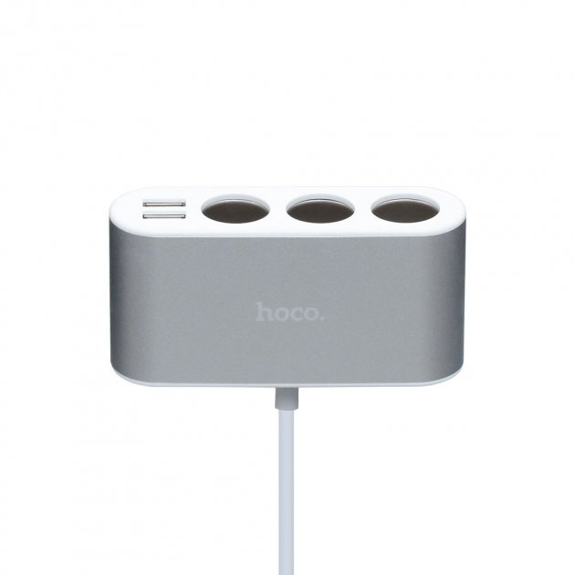 

Автомобильная зарядка Hoco Z13 (3 in 1 ) With Digital Display Car Charger (2 USB)(2.1A) — Silver(Серебро)