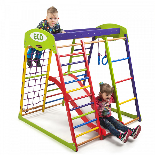 

Детский спортивный игровой комплекс Baby Sport SB Юнга Разноцветный 132х124х130 см (Plus 1)