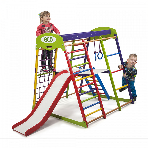 

Детский спортивный игровой комплекс Baby Sport SB Юнга Разноцветный 132х124х130 см (Plus 2)