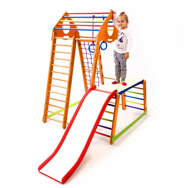 

Детский спортивный игровой комплекс Baby Sport SB BambinoWood Дерево 130х130х170 см (Plus 1-1)