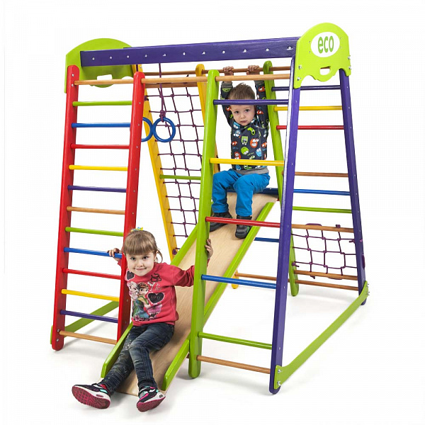

Детский спортивный игровой комплекс Baby Sport SB Акварелька Разноцветный 132х124х150 см (мини)