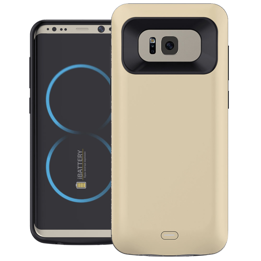 

Чехол батарея iBattery для Samsung S8 5000 mAh gold