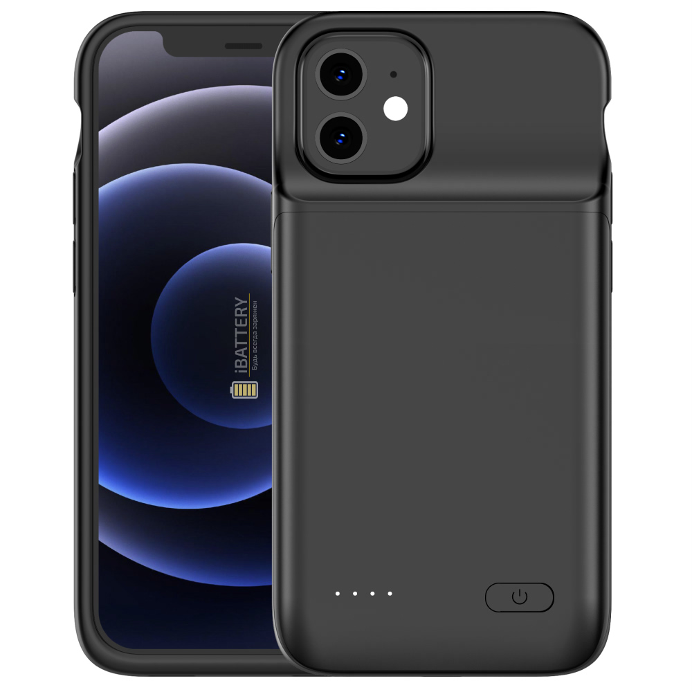 

Чехол powerbank iBattery для iPhone 12 Mini 4700 mAh black