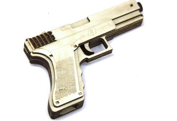 

Дерев'яний 3Д пазл Пістолет Glock, ДРЛ110-3