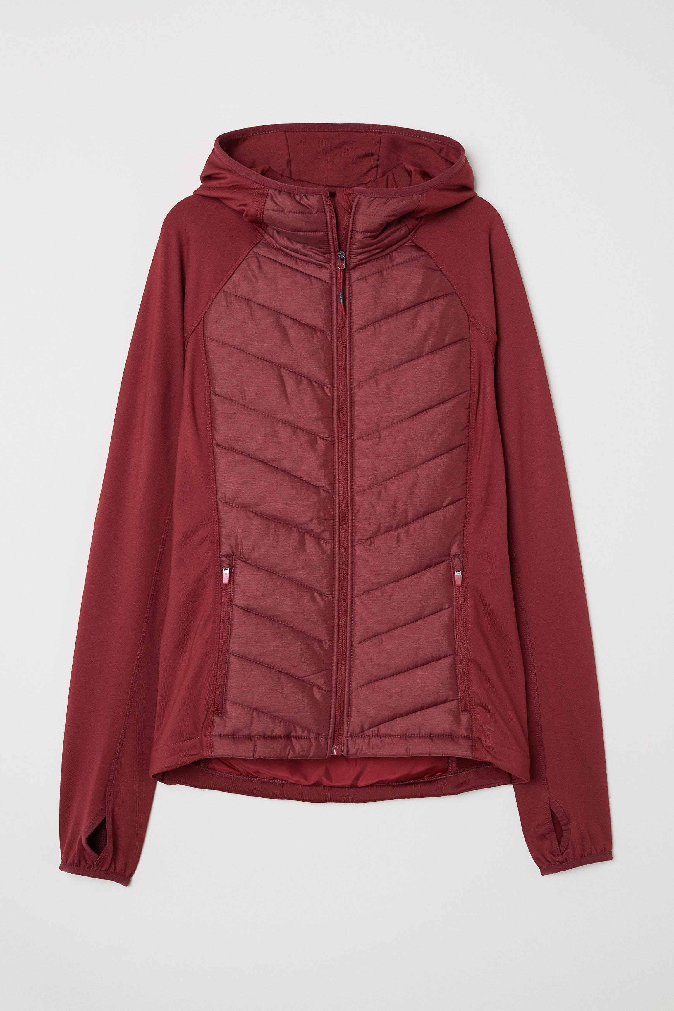 

Куртка H&M SPORT 0498620-3532 M бордовый