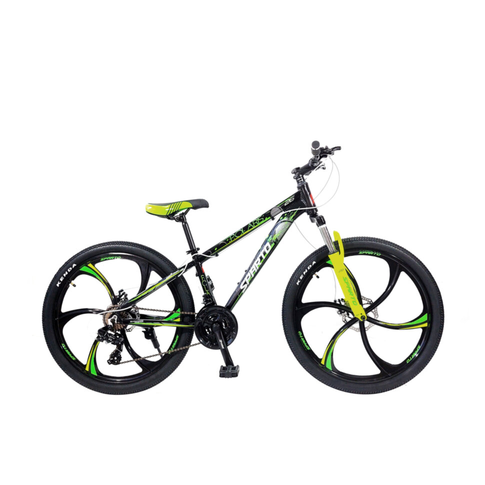

Велосипед Sparto Polaris черно-зелено-желтый 26"