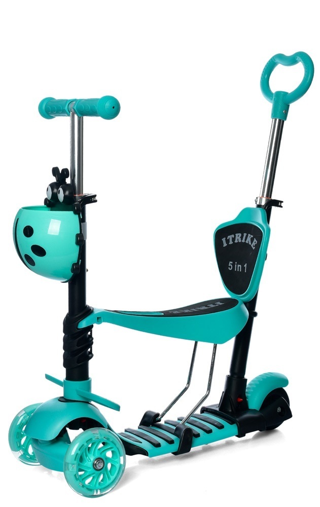 

Самокат 5 в 1 iTrike Maxi JR 3-026-LGR Turquoise(JR 3-026)