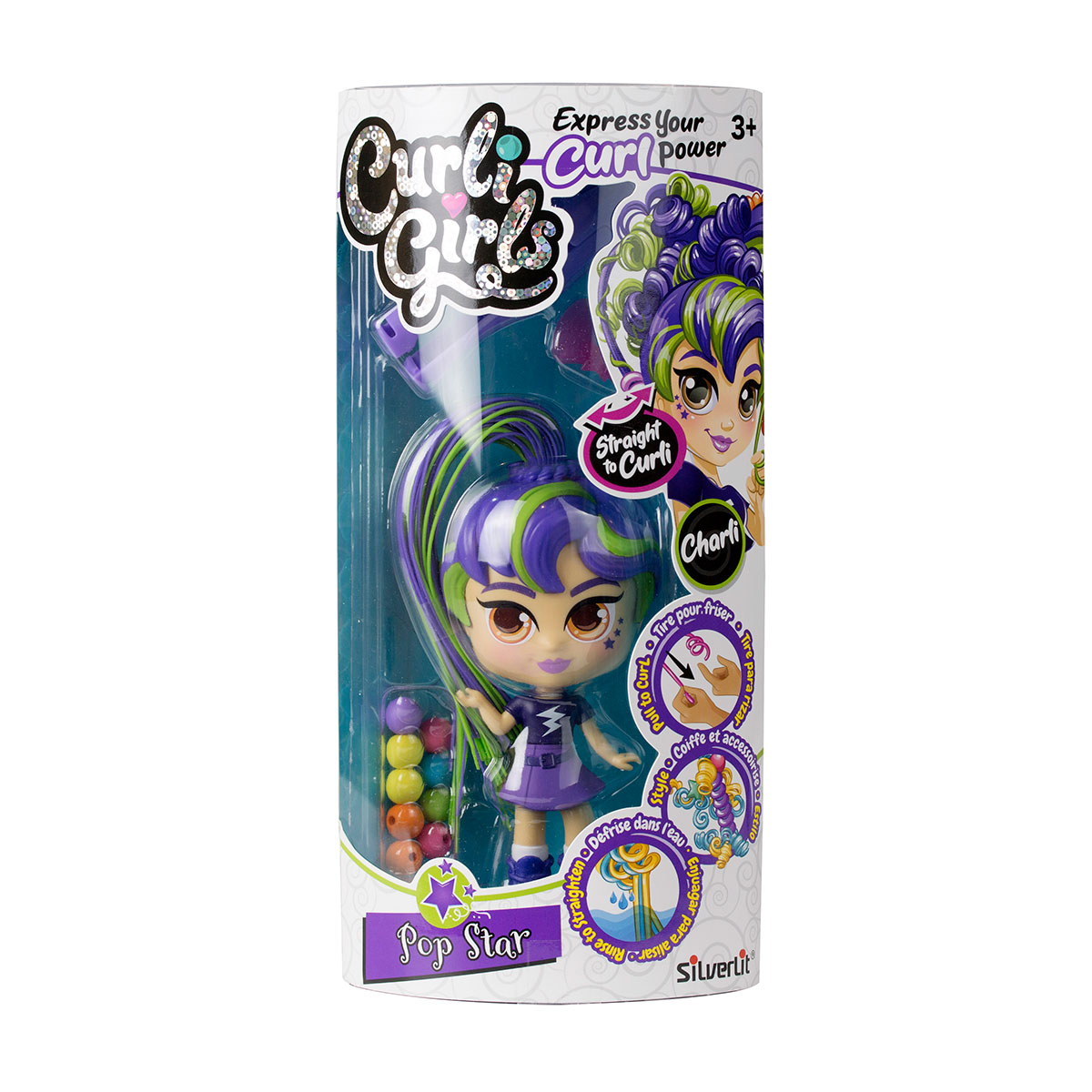 

Игровой набор с куклой CURLIGIRLS - ПОП-ЗВЕЗДА Чарли 82092