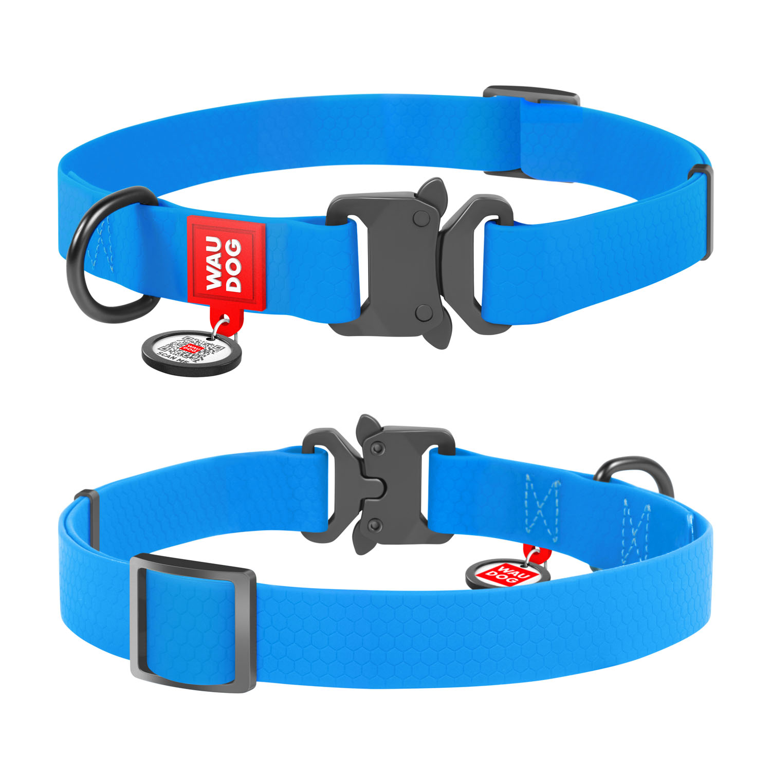 

Ошейник для собак водостойкий WAUDOG Waterproof c QR-паспортом, металлическая пряжка-фастекс, L, Ш 25 мм, Дл 31-49 см (27862)