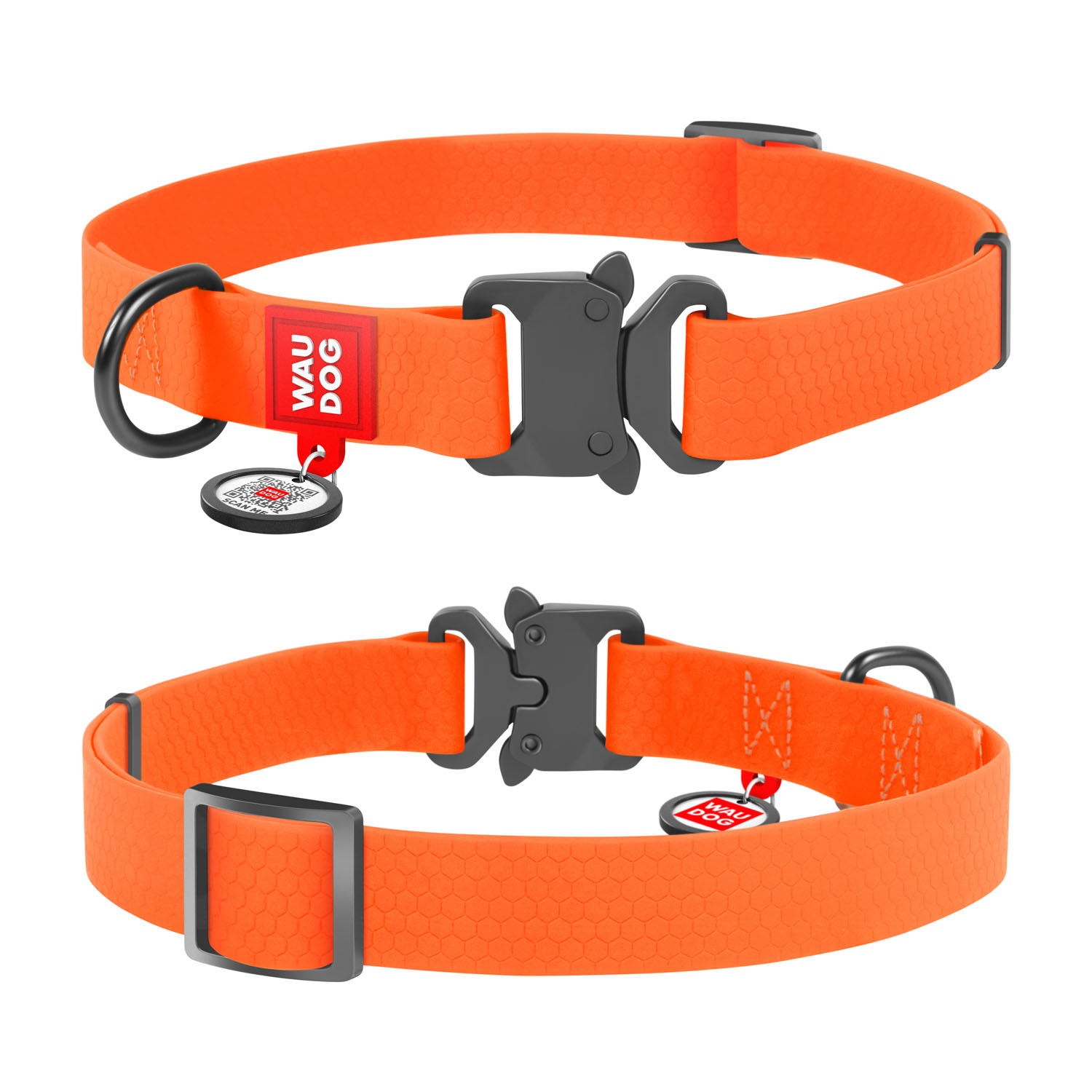 

Ошейник для собак водостойкий WAUDOG Waterproof c QR-паспортом, металлическая пряжка-фастекс, XL, Ш 25 мм, Дл 35-58 см (27844)