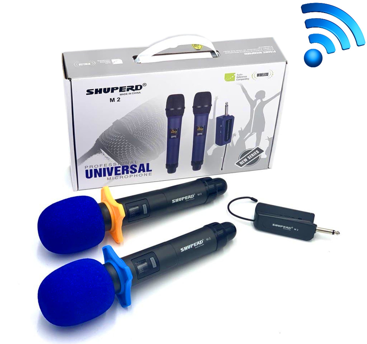 

Беспроводной микрофон Shuperd M2, 50 м, Jack 6,3 мм, для караоке, конференций