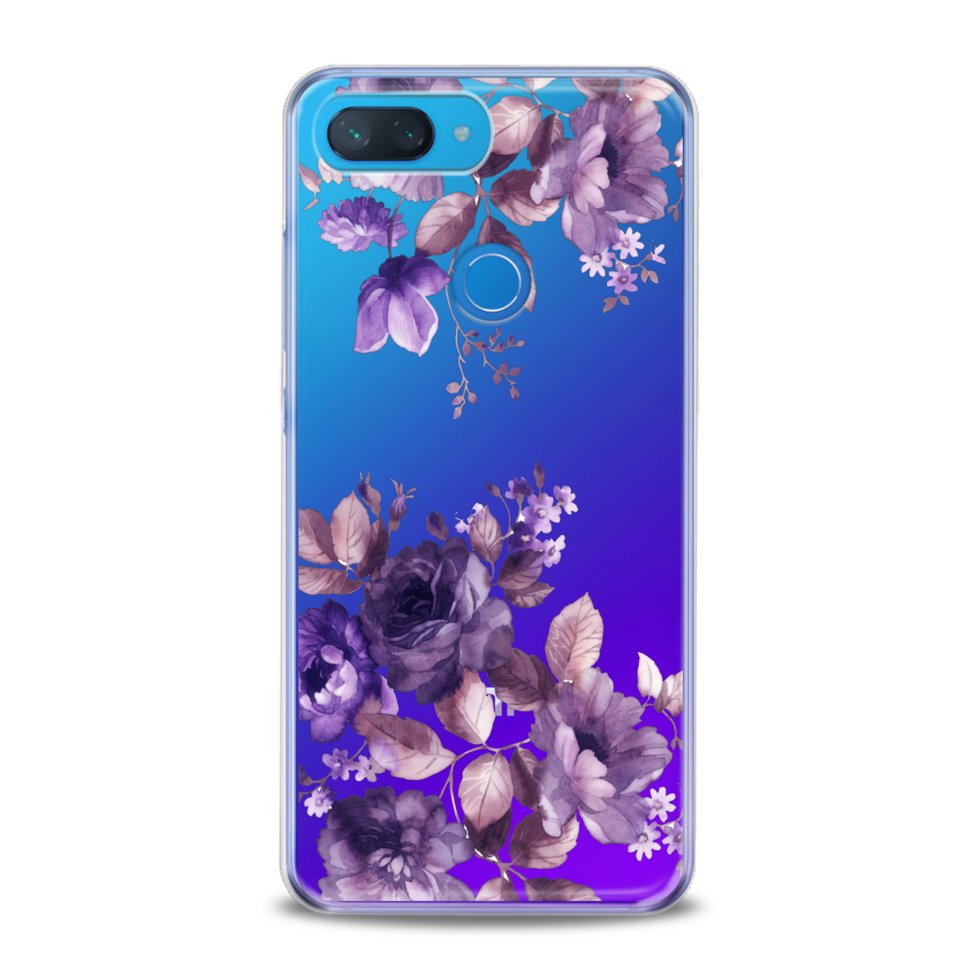 Чехол силиконовый для Xiaomi (Удивительные фиолетовые растения) Redmi ...