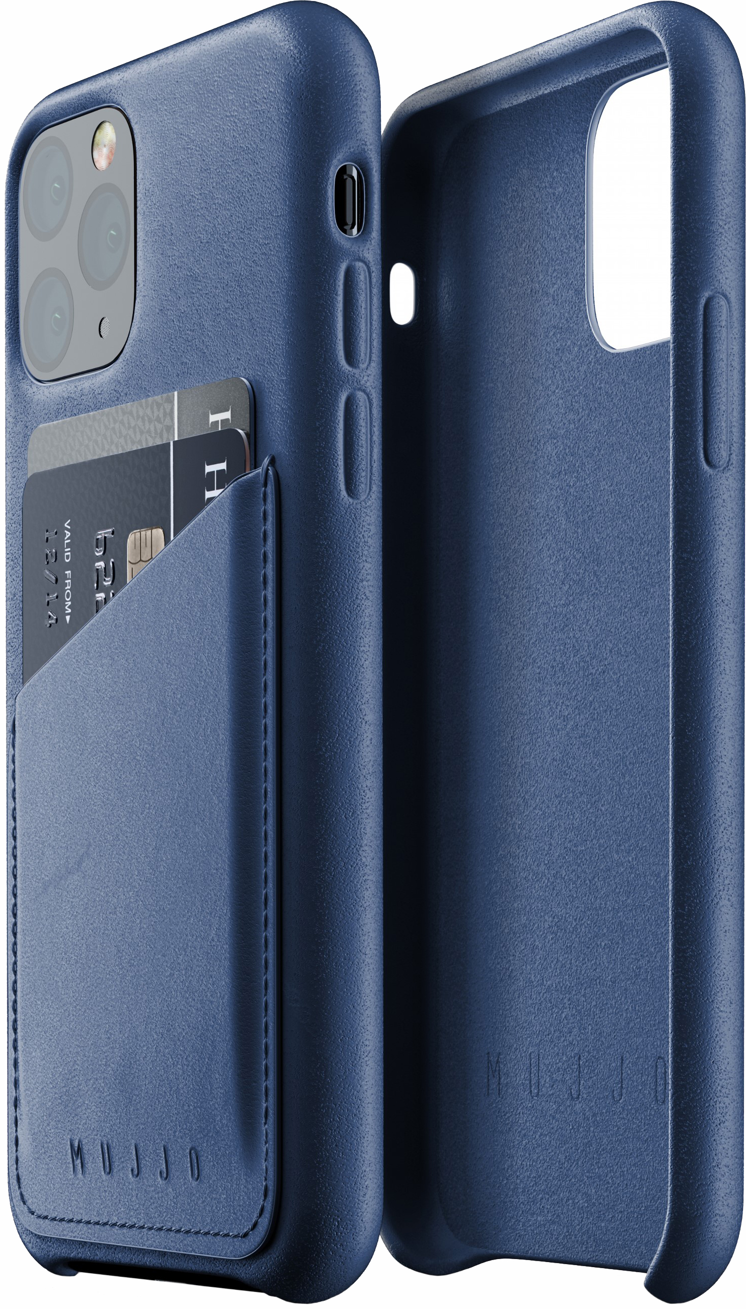 

Панель Mujjo Full Leather Wallet для Apple iPhone 11 Pro Monaco Blue (MUJJO-CL-002-BL)