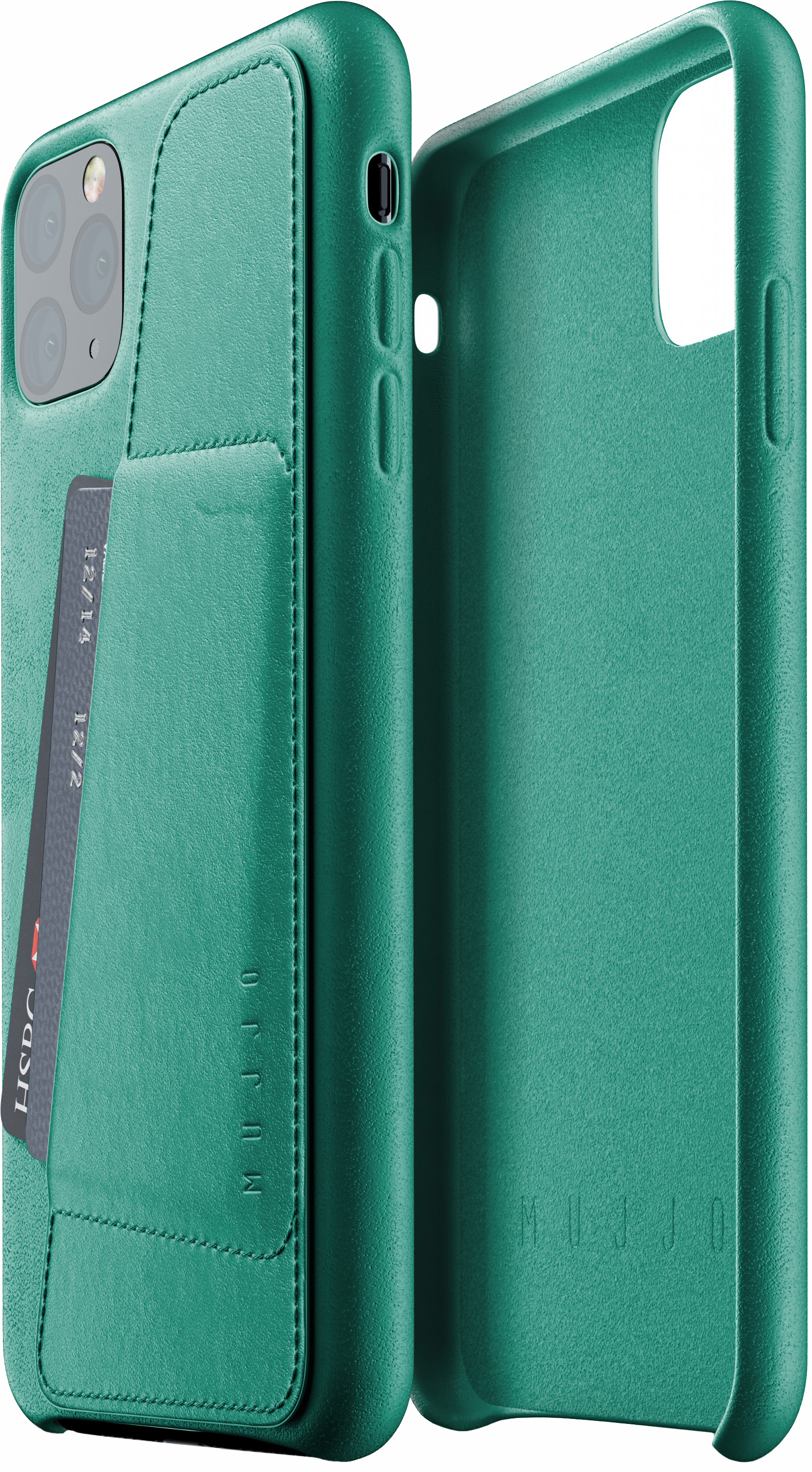 Акція на Панель Mujjo Full Leather Wallet для Apple iPhone 11 Pro Max Alpine Green (MUJJO-CL-004-GR) від Rozetka UA