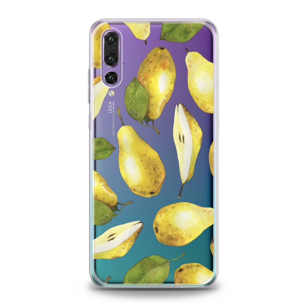 Чехол силиконовый для Huawei (Груши паттерн) Mate 20 хуавей мейт ...