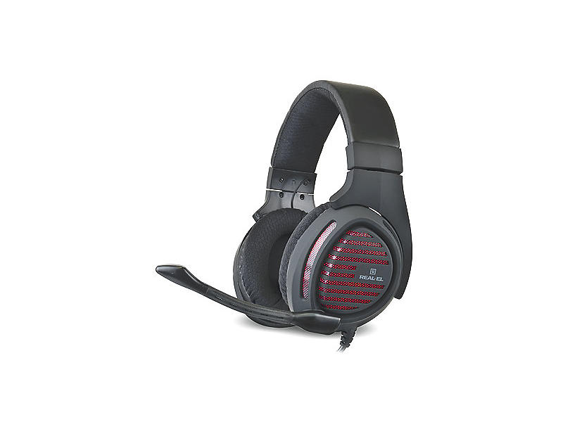 

Наушники с микрофоном (гарнитура) REAL-EL GDX-7880 black, USB, звук 7.1