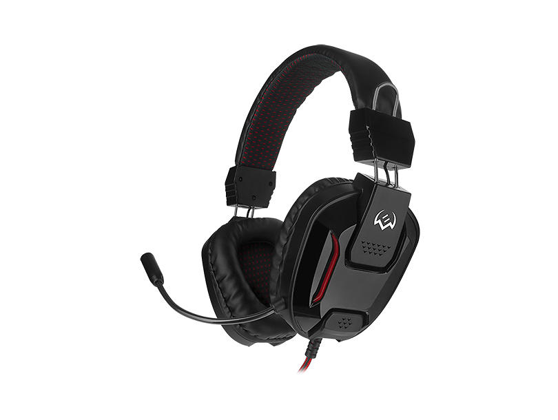 

Наушники с микрофоном (гарнитура) SVEN AP-G555MV black-red Джек 2*3,5мм 3pin