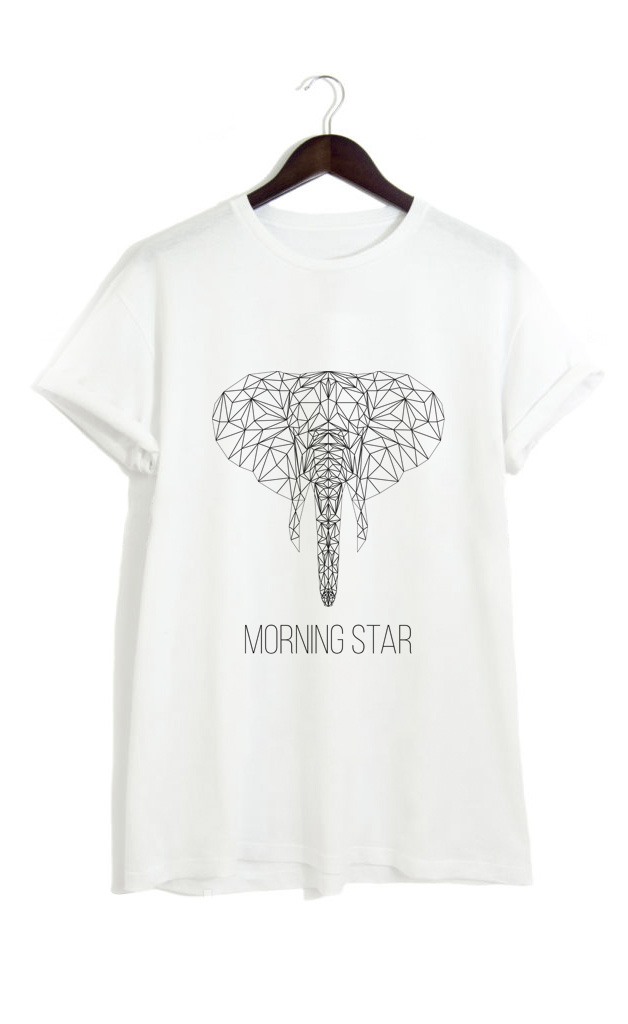 

Футболка Morning Star Elephant  Біла MS10153, Футболка Morning Star Elephant S Біла MS10153