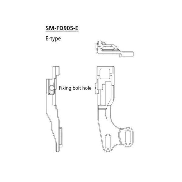 

Адаптер SHIMANO SM-FD905-E д/монтажа передн. перемикача FD-M8070 Di2