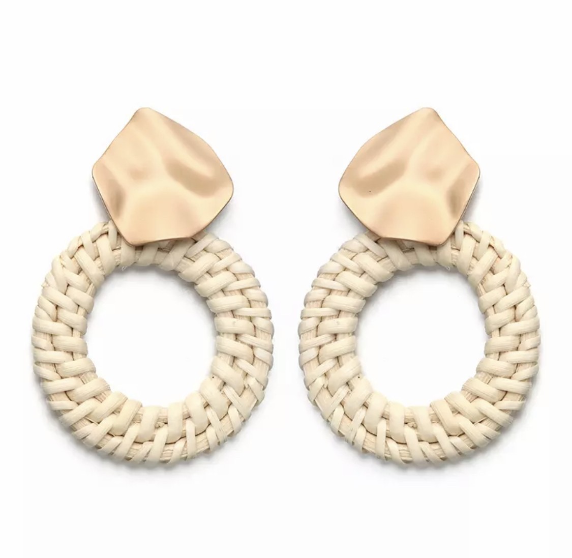 

Серьги AENSOA натуральные из ротанга -6005
