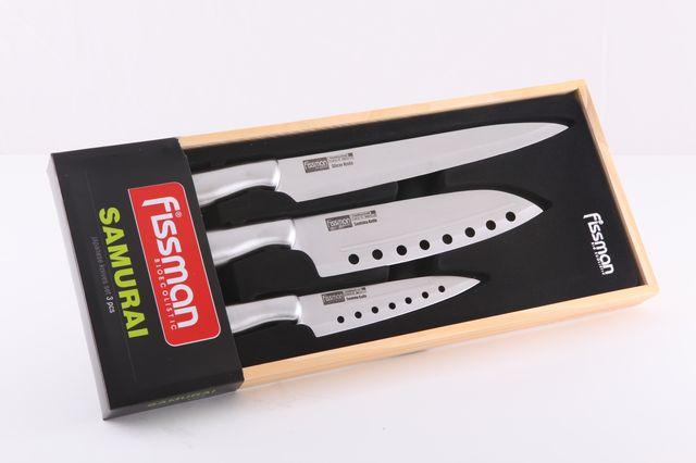 

Набор нержавеющих ножей Fissman Samurai 3 предмета (KN-2600.3)
