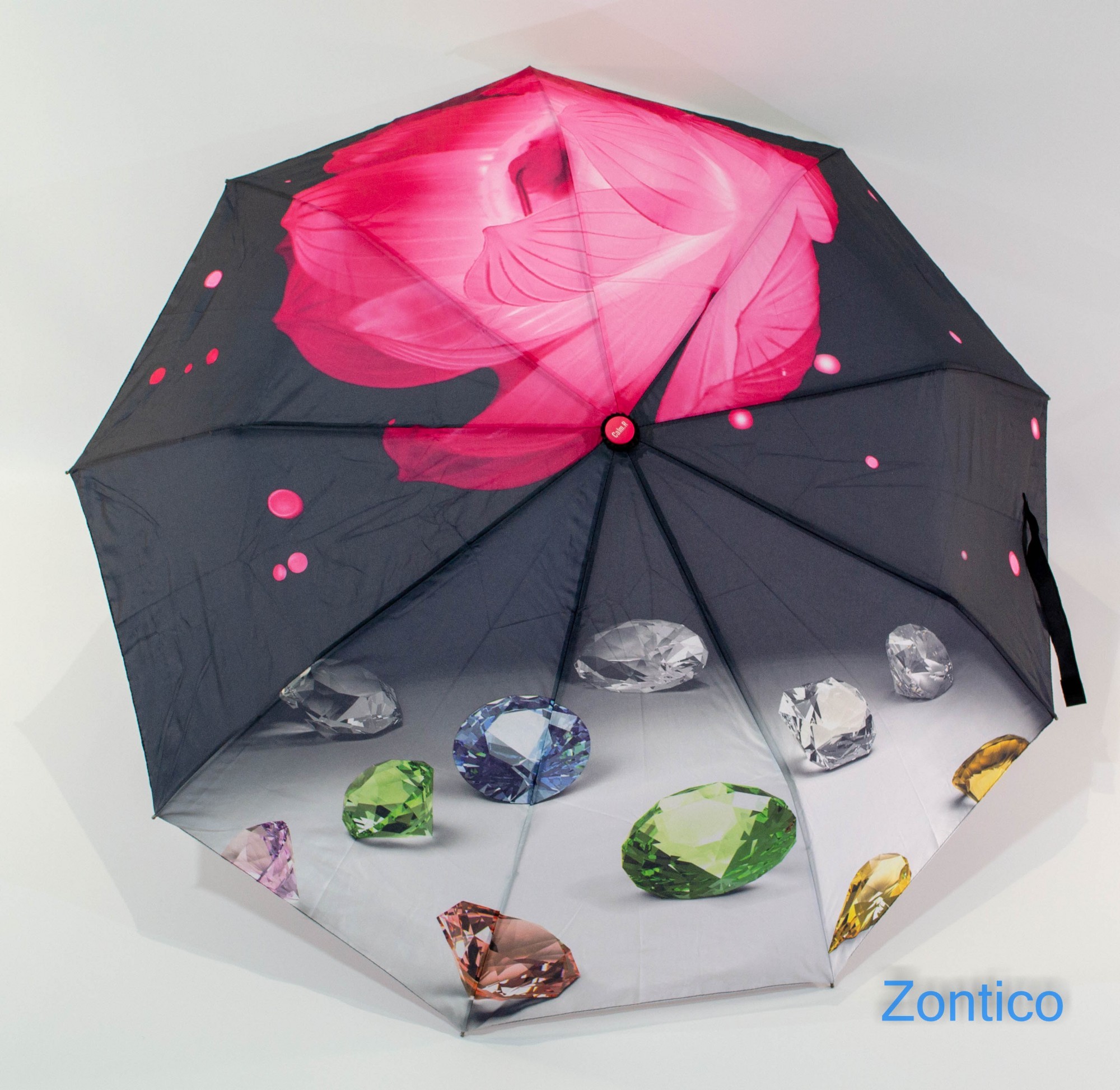 

Складной зонтик Calm Rain полуавтомат "diamond pink"