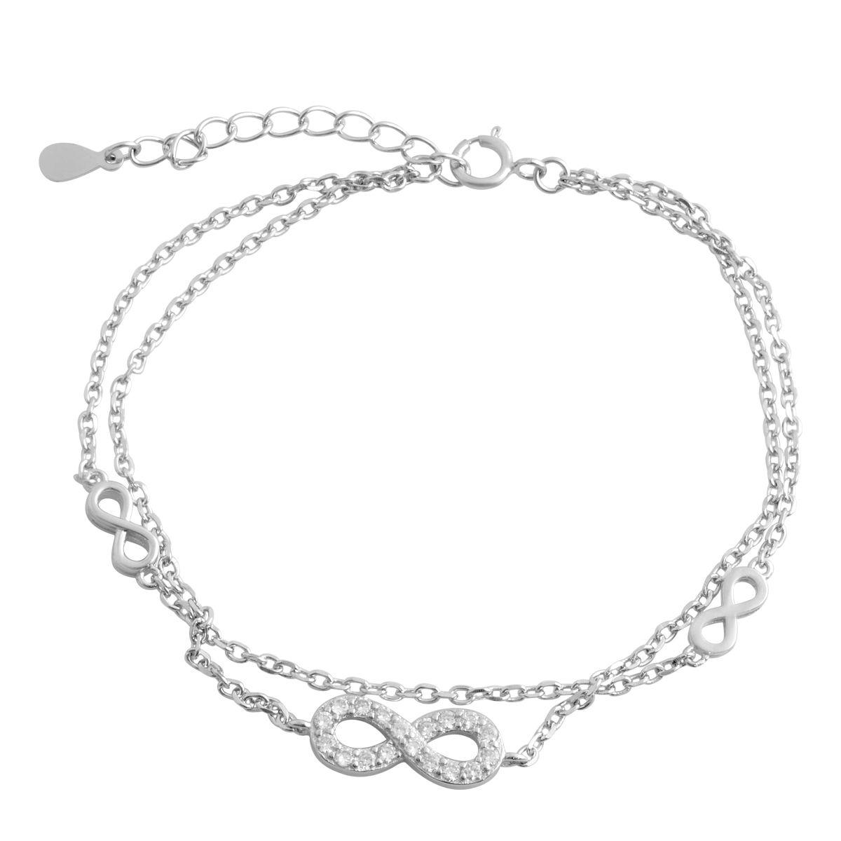 

Серебряный браслет SilverAlex с фианитами 1518 размер